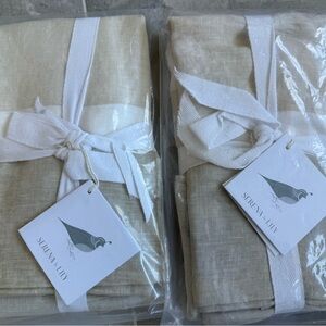 Serena & Lily coastal Linen Euro sham (2) Set